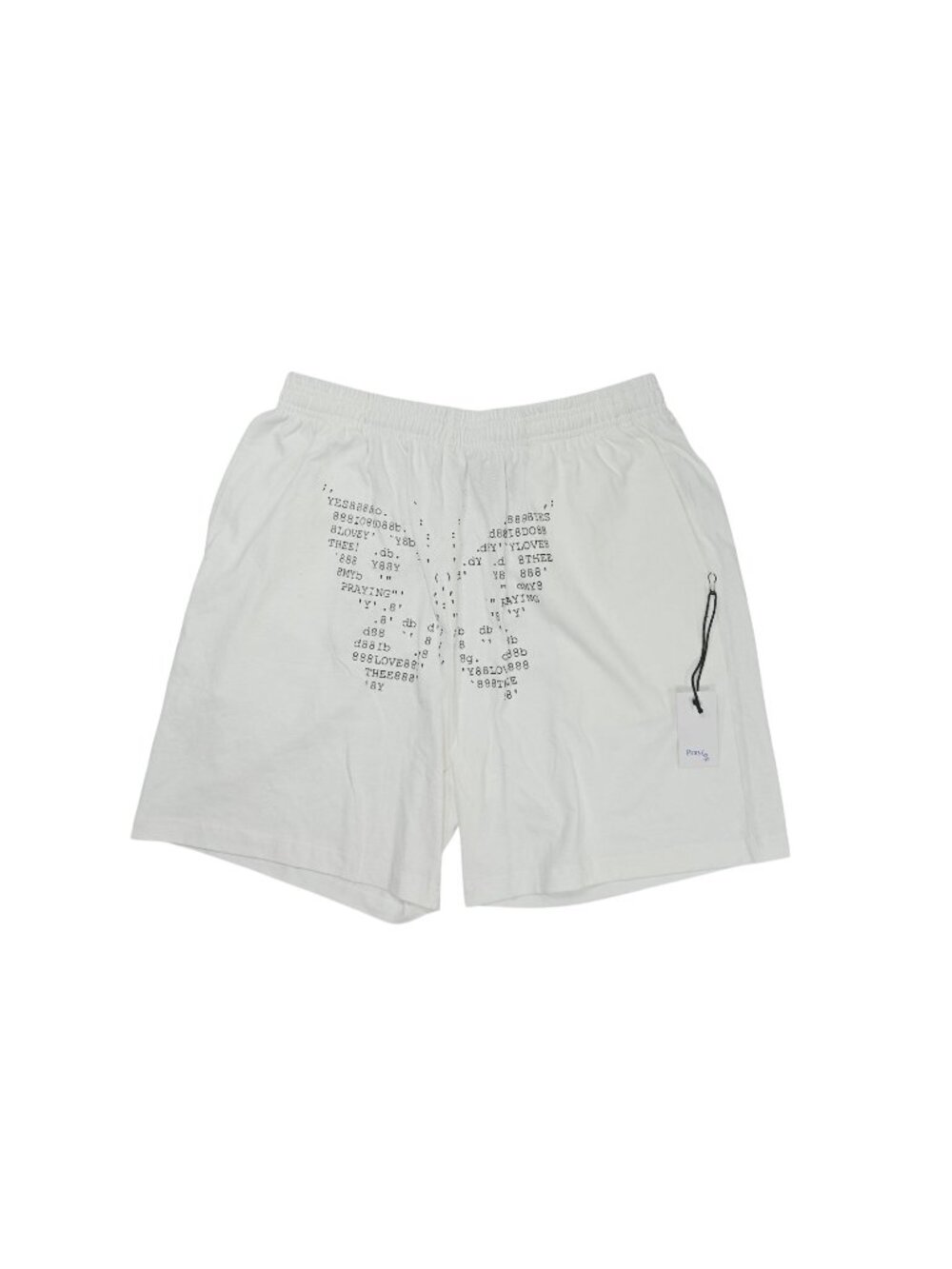 Praying Butterfly Shorts in Grey